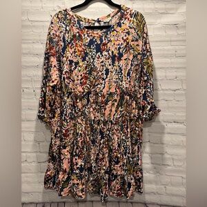 JODIFL Multicolor Abstract Print Dress